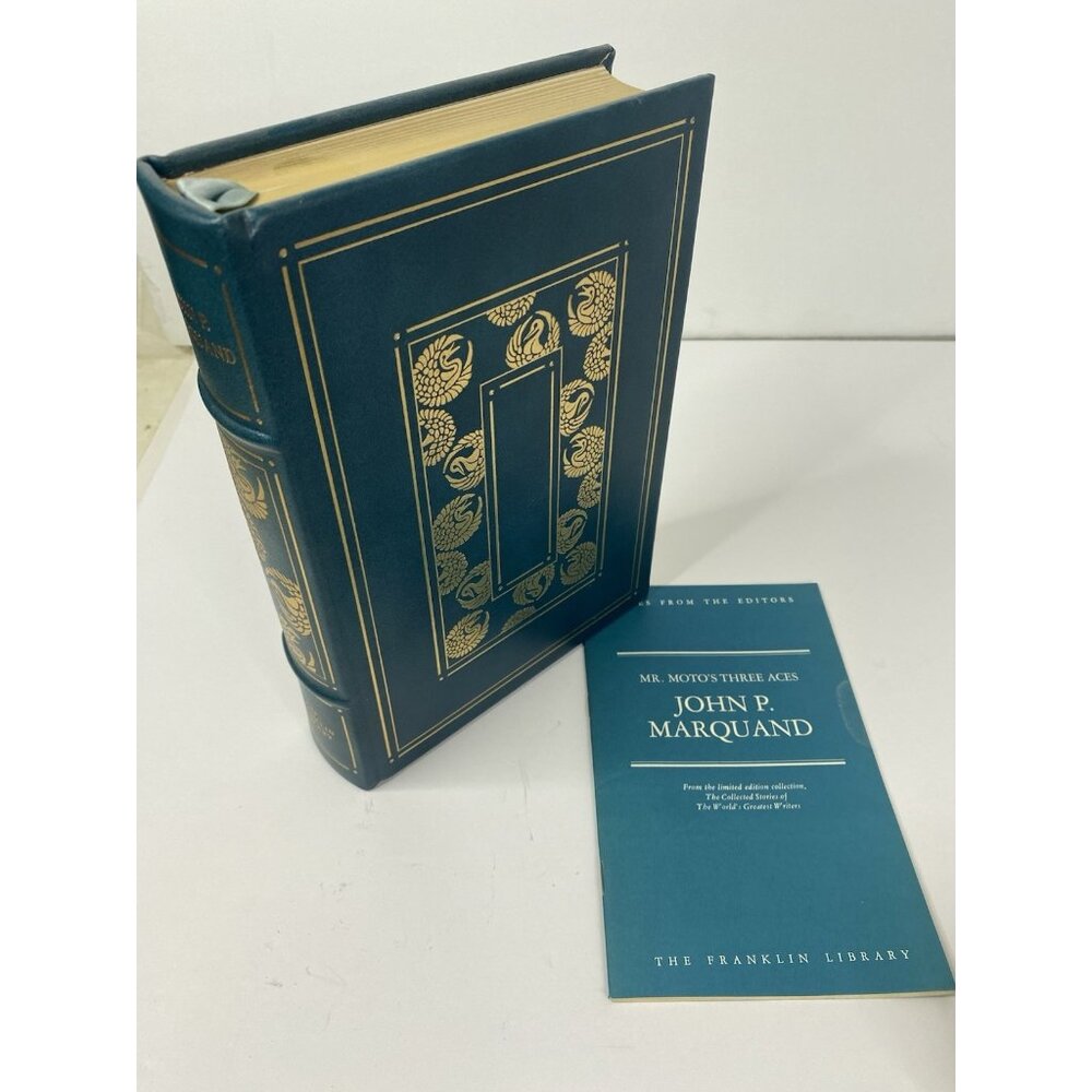 Franklin Library John P. Marquand Mr. Moto's Three Aces Greatest Writers 1980